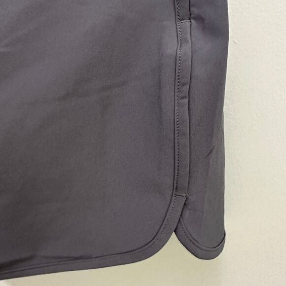 Hi-Tec Gray Skort L Large Elastic Waist Zipper Pockets Skirt w/ Built In Shorts - Picture 5 of 10